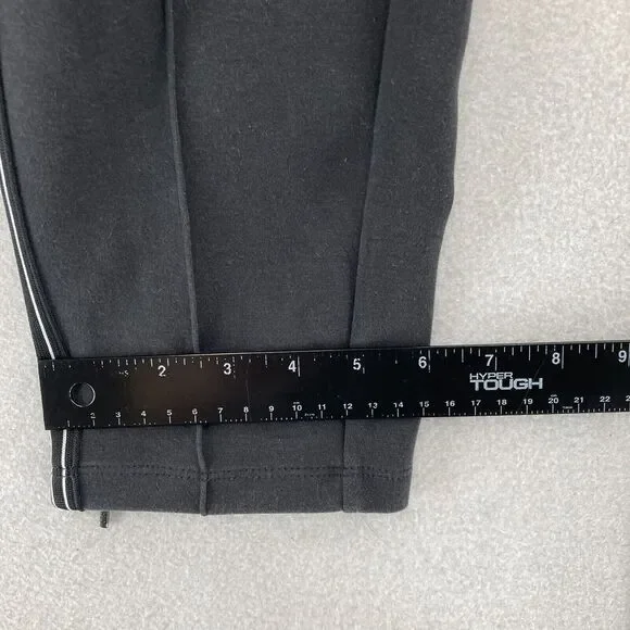 Athleta Commuter Pants Women's Small Pull On Black Stretch‎ Striped Ankle Zip - Picture 11 of 14